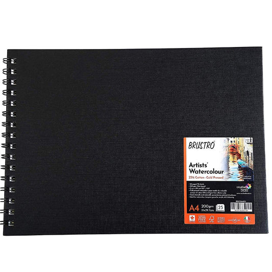 BRUSTRO WC TRAVEL JOURNAL 200GSM WIRO BOUND A4