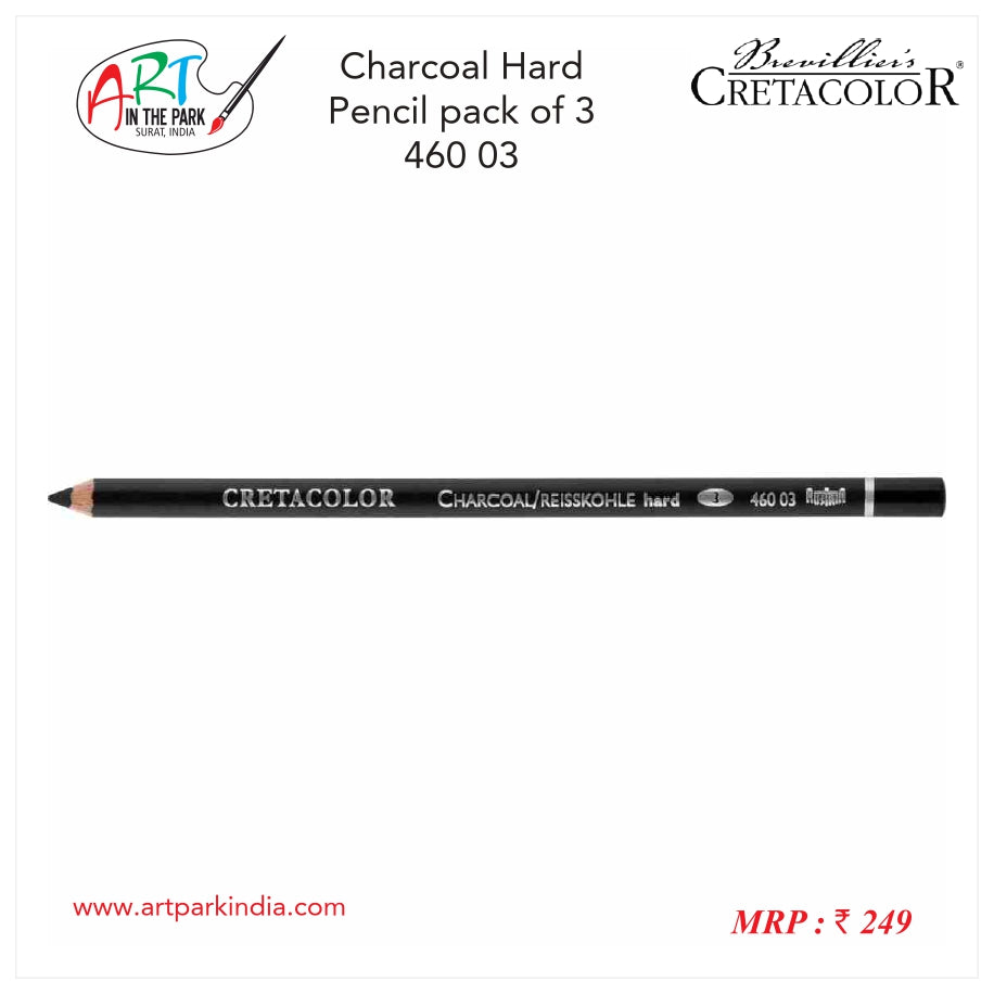 CRETACOLOR CHARCOAL HARD PENCIL PACK OF 3 (460 03)