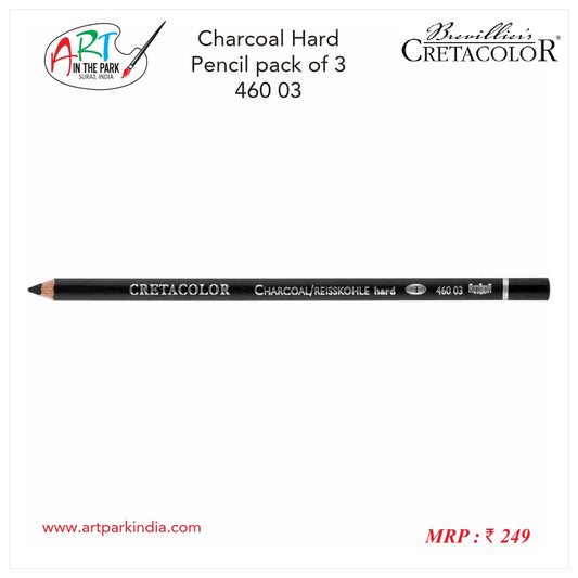 Cretacolor Chalk Pencil - White Medium, Pack of 3