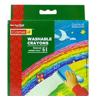 Camel washable crayon 6 shades