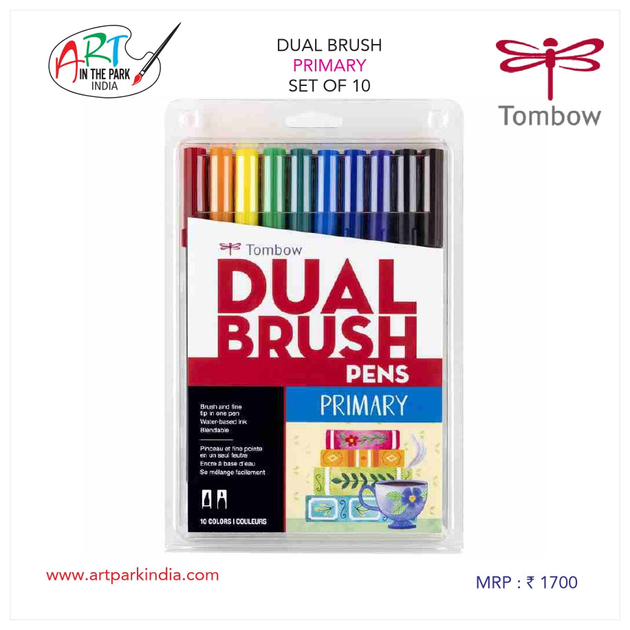 TOMBOW DUAL BRUSH PRIMARY SET OF 10
