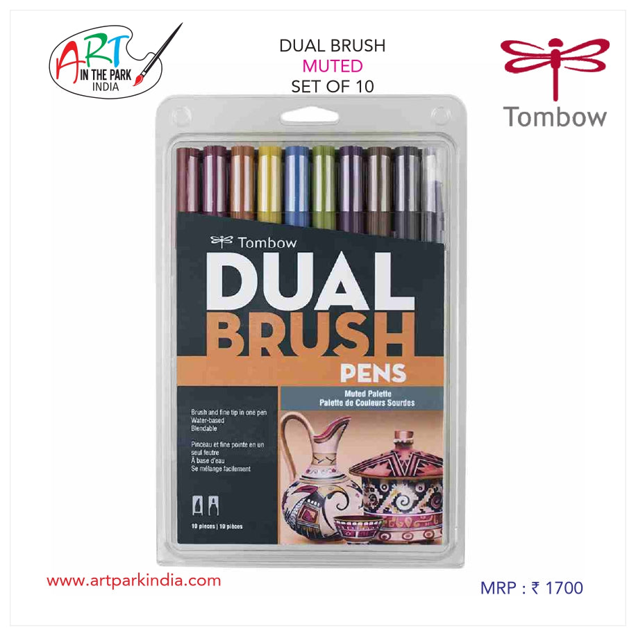 TOMBOW DUAL BRUSH MUTED SET OF 10