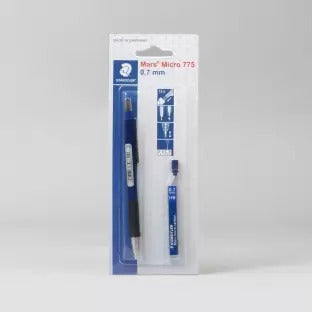 STAEDTLER MECHANICAL PENCIL WITH LEAD BLISTER PACK 0.7MM-775 07 ABKD