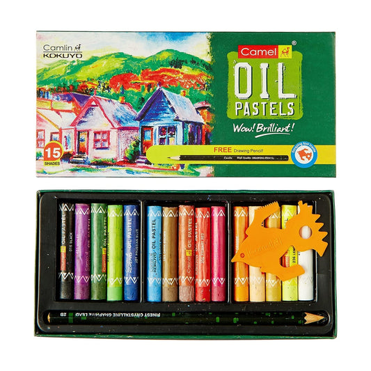 Camel oil pastel 15 shades