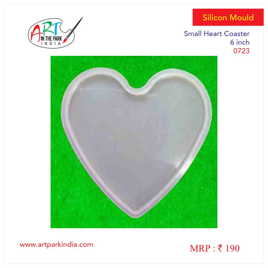 Artpark Silicon mould small heart coster 6" 00723