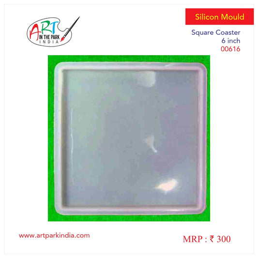 Artpark Silicon Mould square coster 6" 00616