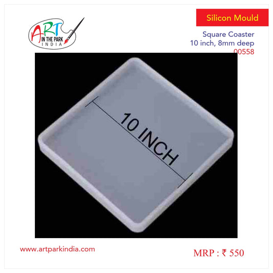 Artpark Silicon Mould square coster 10"