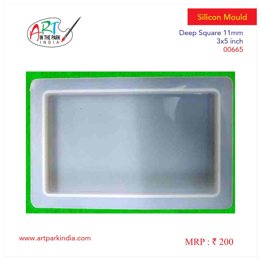Artpark Silicon Mould Deep square 11mm 3×5"