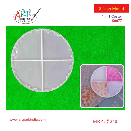 Artpark Silicon Mould 4 in 1 coster