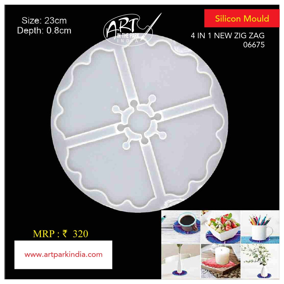 Artpark Silicon Mould 4 in 1 new zig zag 06675