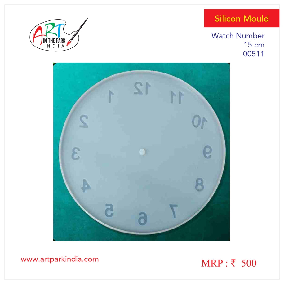 Artpark Silicon Mould watch Number 15cm