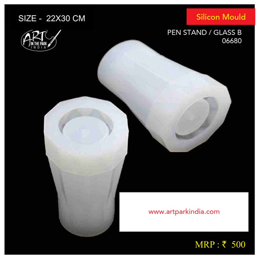 Artpark Silicon Mould pen stand Glass B-06679