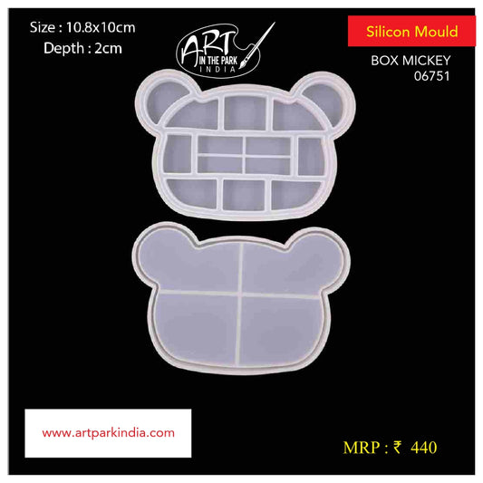 Artpark Silicon Mould Box Mickey shape