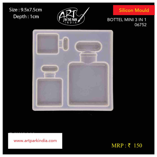 Artpark Silicon Mould Bottle 3 in 1-06752