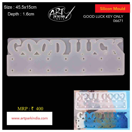 Artpark Silicon Mould Good Luck key Holder