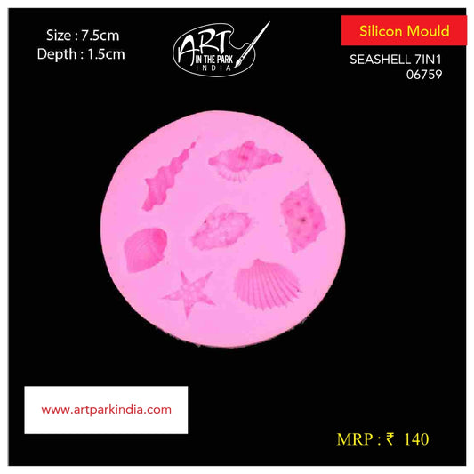 Artpark Silicon Mould Seashell 7 in 1 - 06759