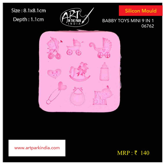 Artpark Silicon Mould Baby Toys Mini 9 in 1 -06762