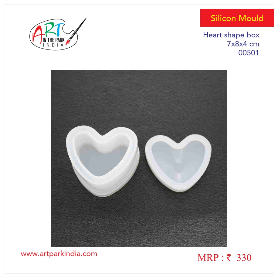Artpark Silicon Mould Heart Shape Box