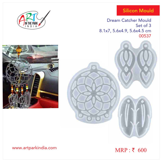 Artpark Silicon Mould Dream Catcher set of 3