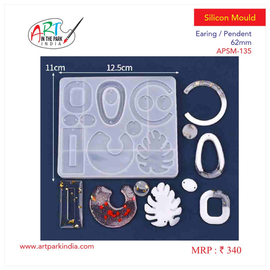 Artpark Silicon Mould Earing/Pendent 62mm