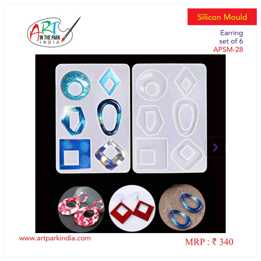 Artpark Silicon Mould Earing set of 6
