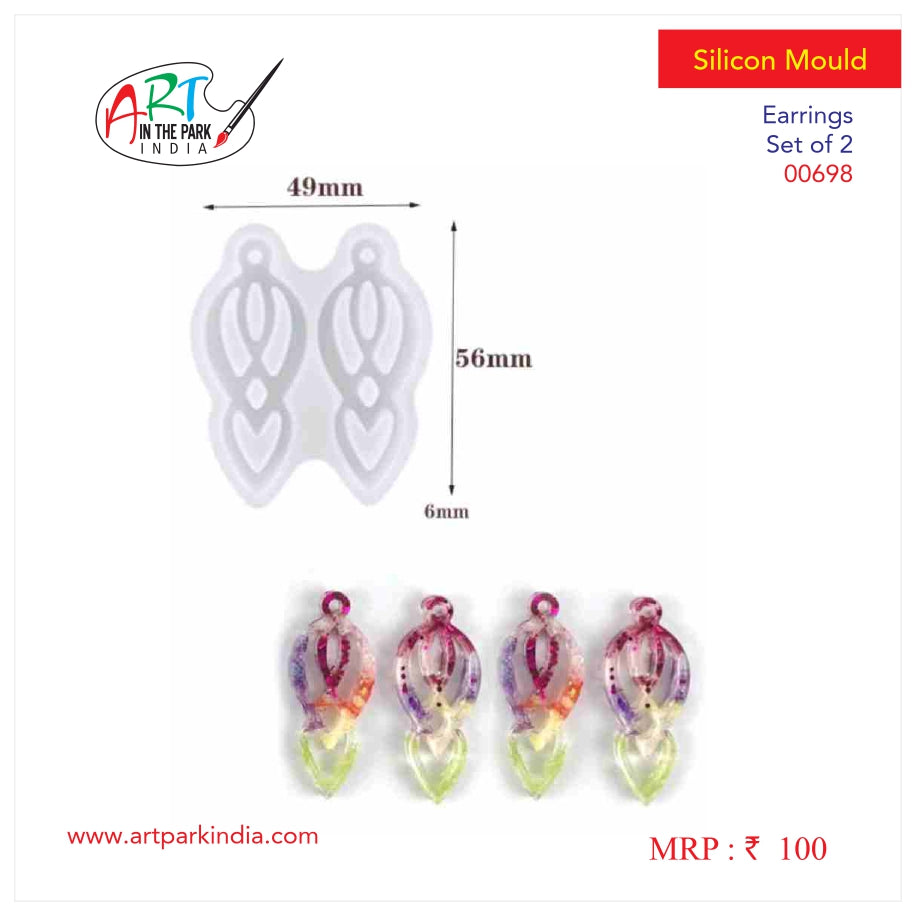 Artpark Silicon Mould Earing Set of 2