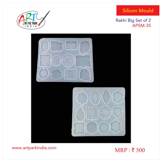Artpark Silicon Mould Rakhi Big Set of 2