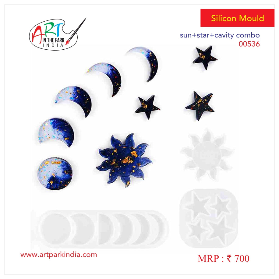 Artpark Silicon Mould Sun+star+cavity Combo 00536