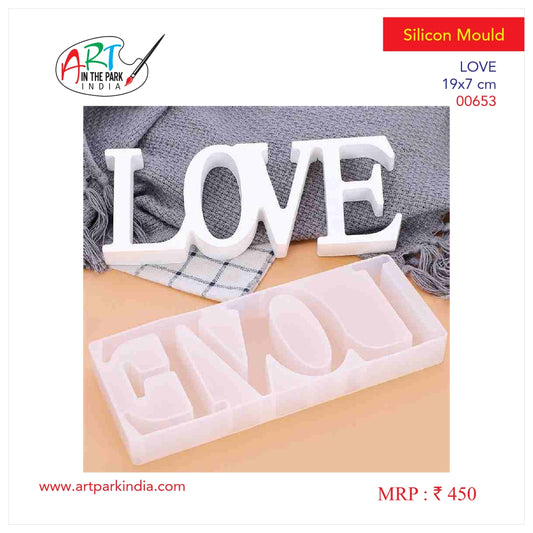 Artpark Silicon Mould Love 19×7cm