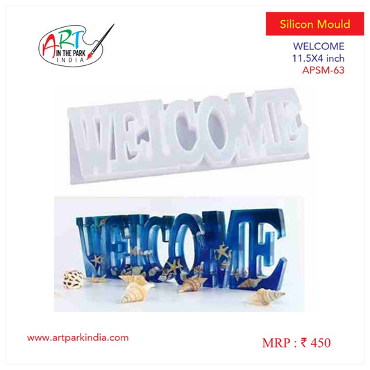 Artpark Silicon Mould Welcome 11.5×4cm