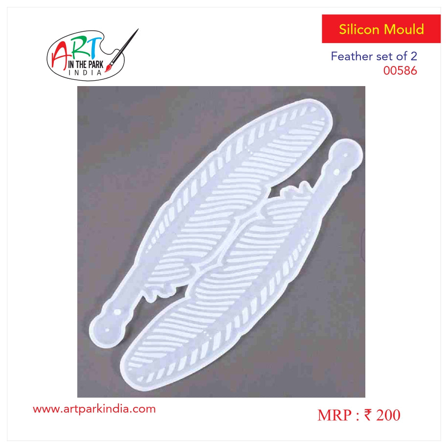 Artpark Silicon Mould Feather Set of 2 00586