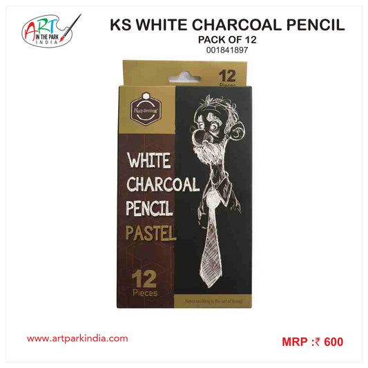 ARTPARK KS WHITE CHARCOAL PENCIL PACK OF 12
