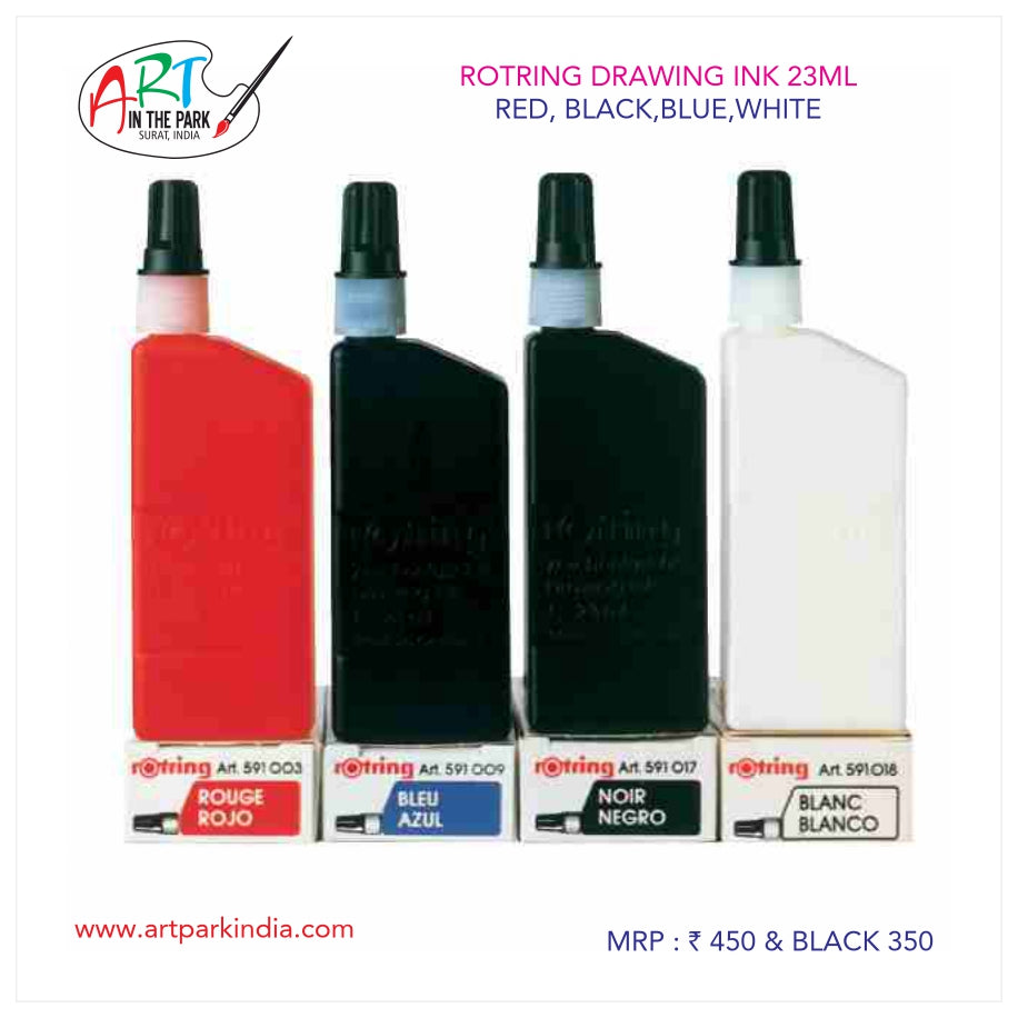 ROTRING DRAWING INK 23ml RED