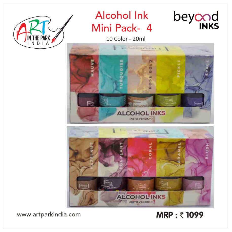 BEYOND INKS ALCOHOL INK MINI PACK-4 20ml