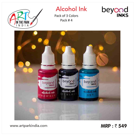 BEYOND INKS ALCOHOL INK PACK OF 3 (PACK -4)