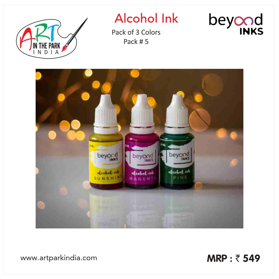 BEYOND INKS ALCOHOL INK PACK OF 3 (PACK -5)