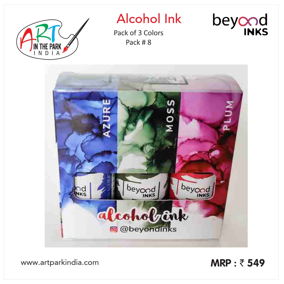 BEYOND INKS ALCOHOL INK PACK OF 3 (PACK -8)