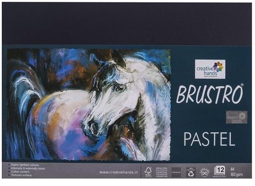 BRUSTRO PASTEL PAPER BLACK 160GSM A4