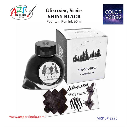 COLORVERSE GLISTENING SERIES SHINY BLACK FOUNTAIN PEN INK