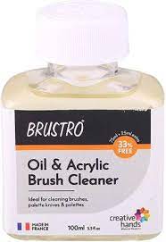 BRUSTRO OIL & ACRYLIC BRUSH CLEANER 100ML