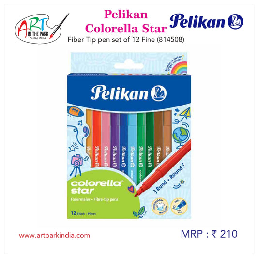 Pelikan colorella Star fiber Tip pen set of 12 fine