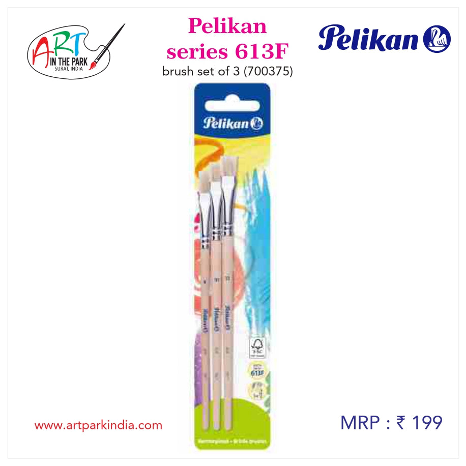 Pelikan series 631F brush set of 3