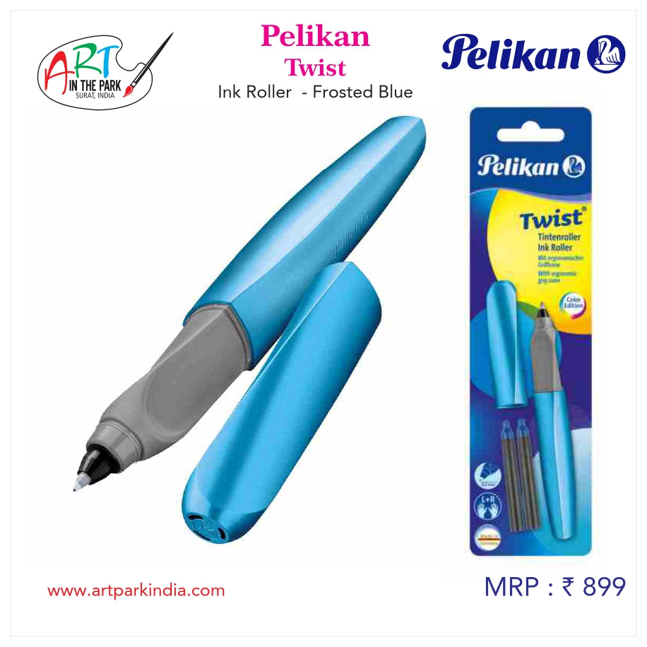 Pelikan Twist Ink Roller - Frosted Blue
